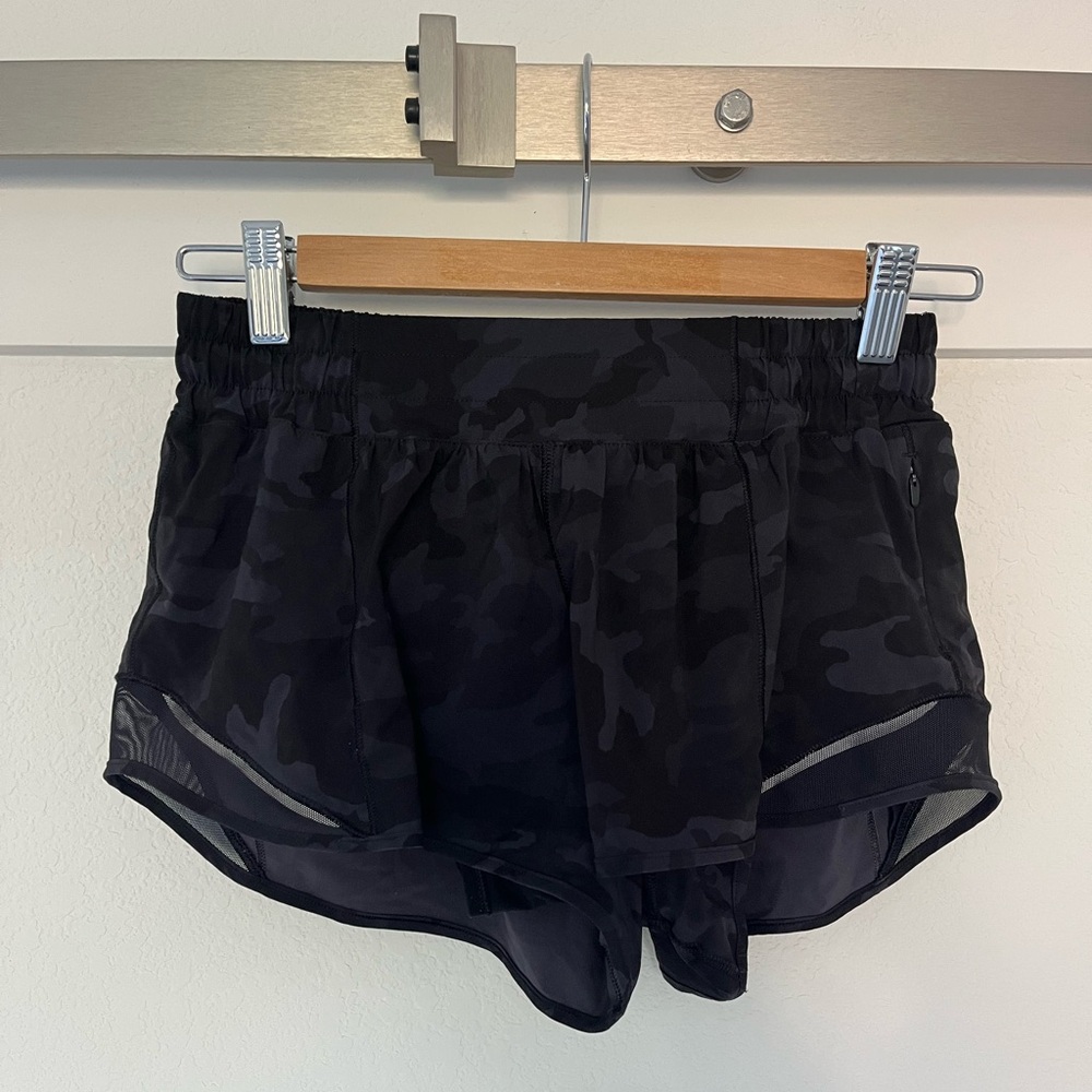 lululemon athletica Athletic Shorts in Black Camouflage